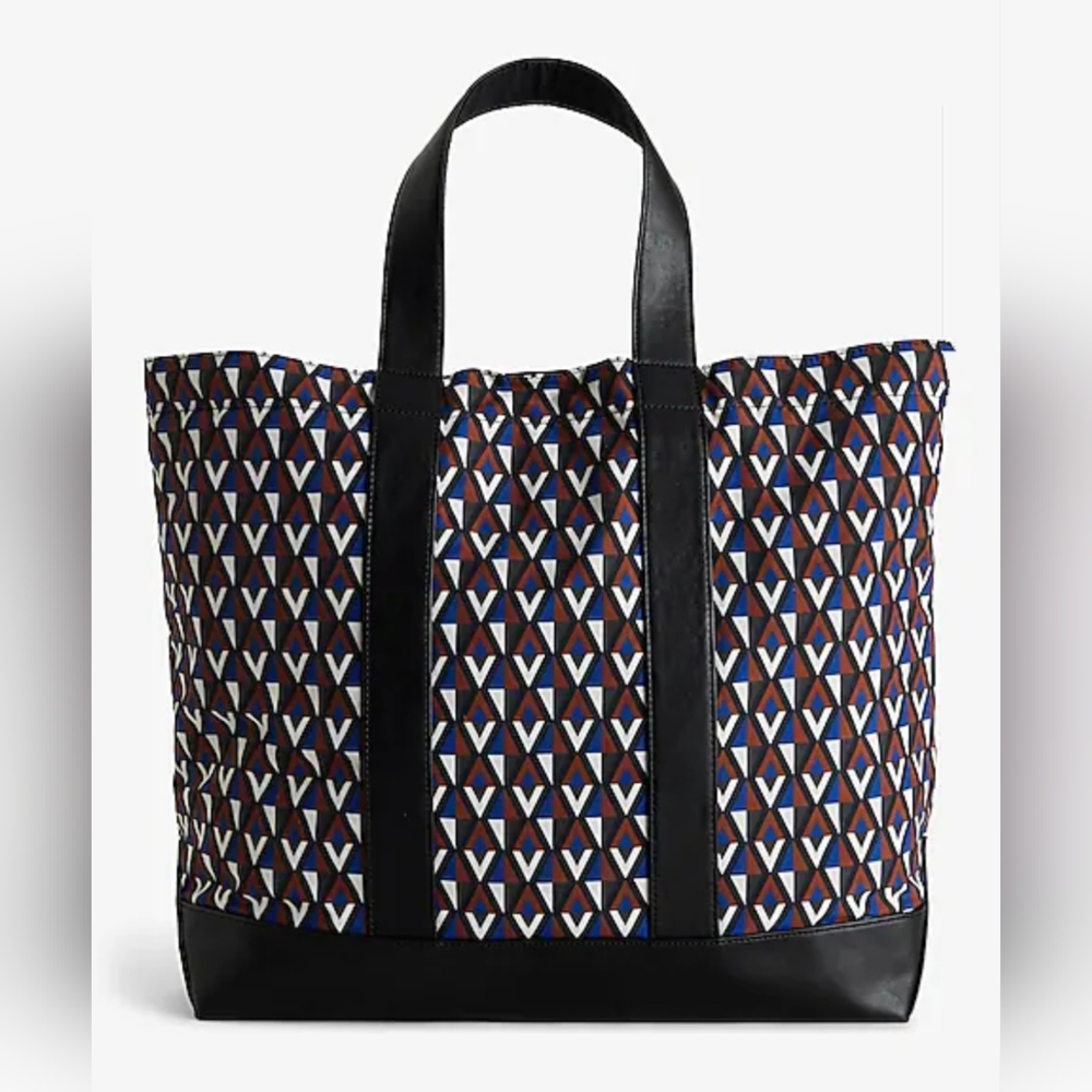 Express Reversible Double Strap Tote Beach Bag